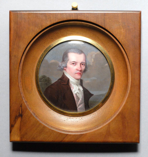 Portrait de Mr Moncand Roux - Miniature émaillée