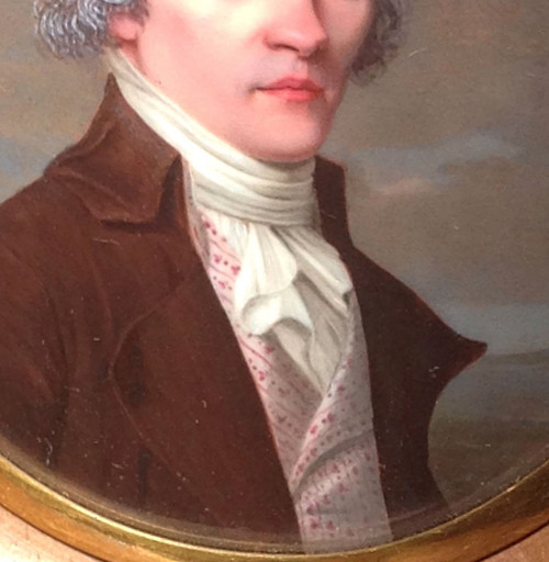 Portrait de Mr Moncand Roux - Miniature émaillée