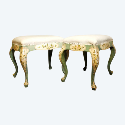 Pair of Italian stools - Veneto 19th century