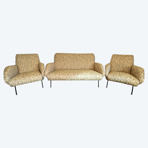 Wohnzimmer im 60er-Jahre-Design
