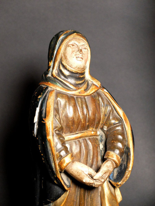 Groupe en bois sculpté - La Crucifixion