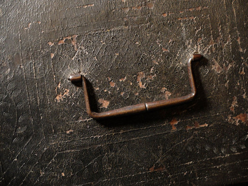 Custodia in pelle d'epoca Luigi XIV