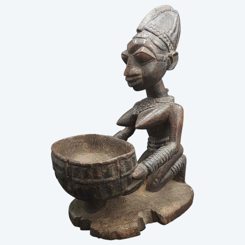 Cup Carrier, Yoruba-Volk, Benin oder Nigeria