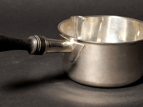 Solid silver frying pan by Théodore Tonnellier