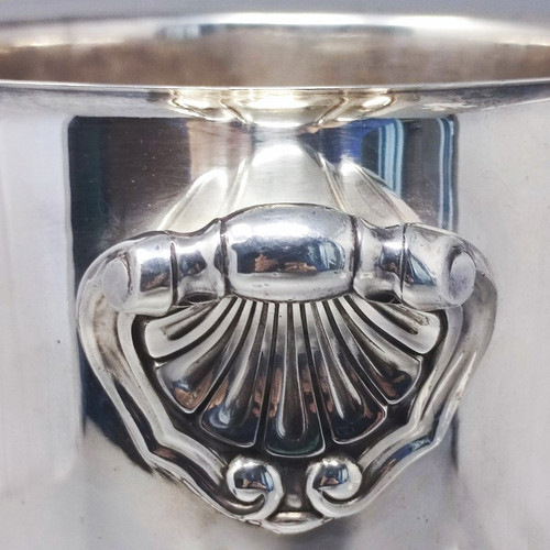 1950 Magnifique Seau à Glace de Christofle en Plaqué Argent. Fabriqué en France