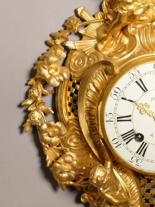 Kartell Ludwig XV. von Aubert, Kammerdiener und Uhrmacher des Königs, um 1750