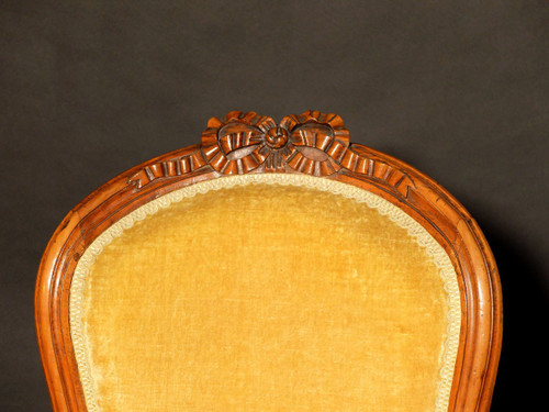 Paire de fauteuils en cabriolet d'époque Transition