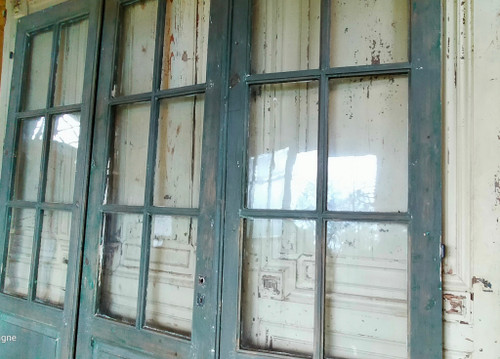 3 Beautiful Old Glass Doors Old Door Partition No1 - 6 Tiles