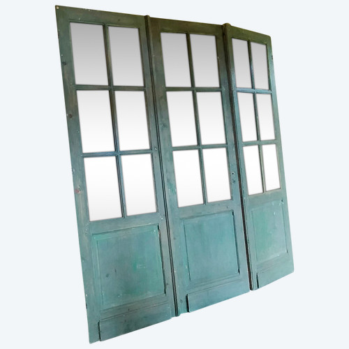 3 Beautiful Old Glass Doors Old Door Partition No1 - 6 Tiles