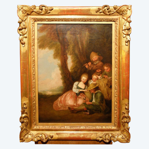 "The expected declaration" according to Watteau - 18th century