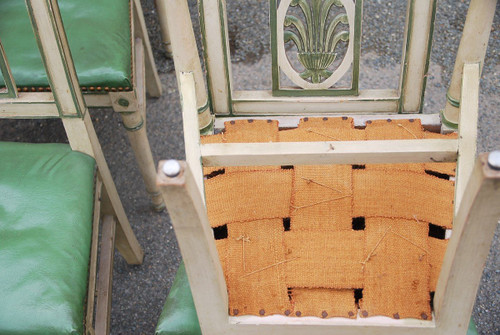 Suite di 12 sedie laccate Directoire