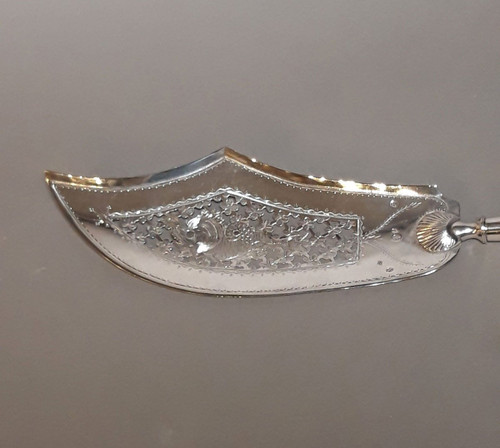 Pelle à poisson en argent massif - Paris, 1798 - 1809