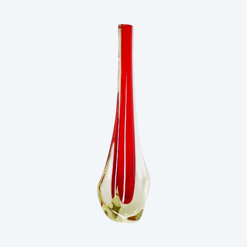 Seguso Empoli Soliflore Vase.