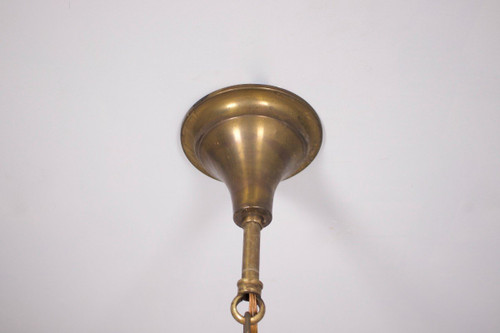 Große Käfig Kronleuchter mit Pampillen Im Stil von Louis XV