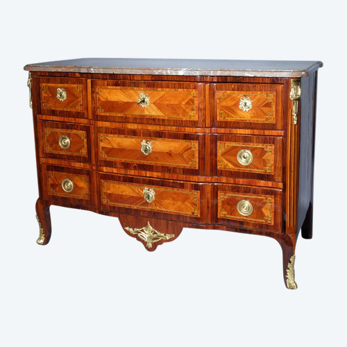 Commode en marqueterie d'époque Transition