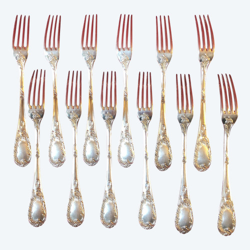 Émile Puiforcat, 12 dessert forks