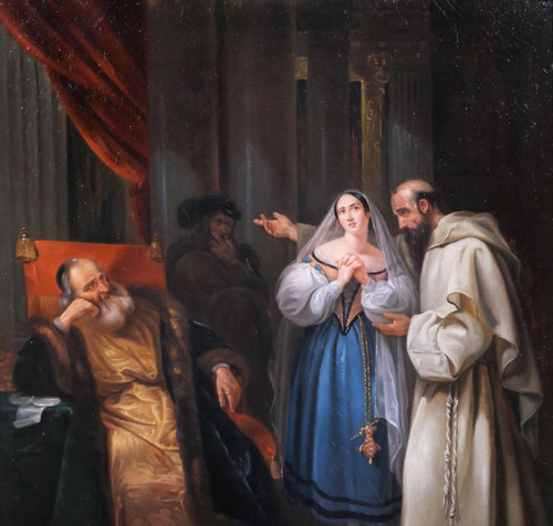 C. Bourticourt (?) Scena del Trovatore, dipinto, 1835 ca.