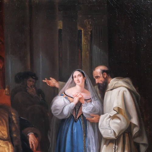 C. Bourticourt (?) Scena del Trovatore, dipinto, 1835 ca.