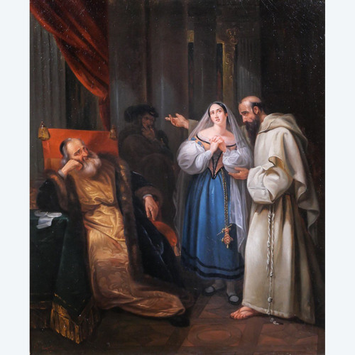 C. Bourticourt (?) Scena del Trovatore, dipinto, 1835 ca.