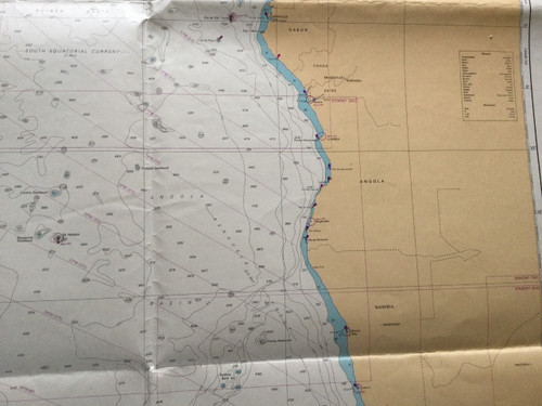 South Africa, nautical chart