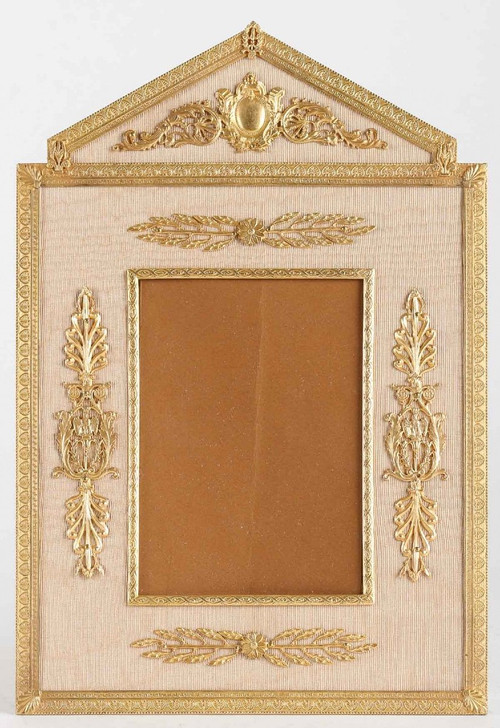 Un Cadre Photo En Bronze Doré Fin XIXème Siècle