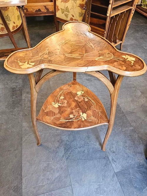 Camille Gauthier Guéridon Art Nouveau "capucines"