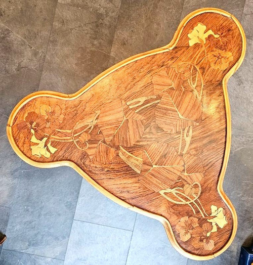 Camille Gauthier Guéridon Art Nouveau "capucines"