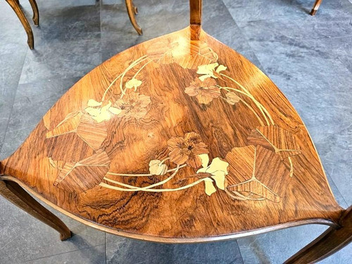 Camille Gauthier Guéridon Art Nouveau "capucines"