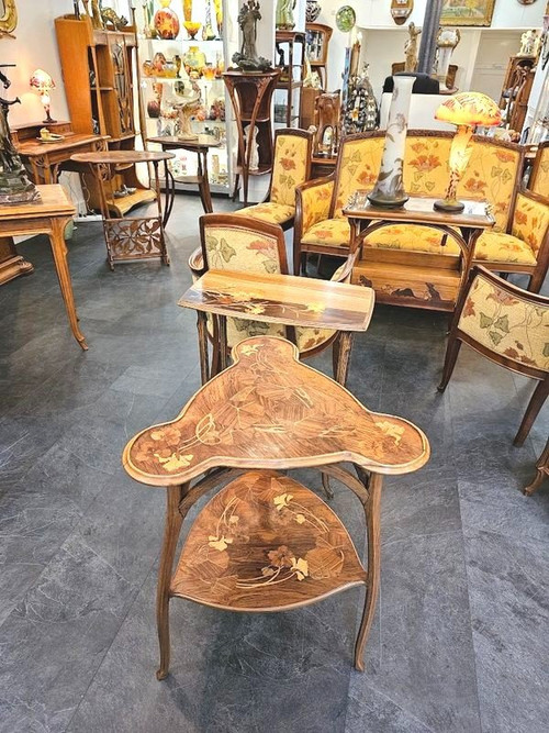 Camille Gauthier Guéridon Art Nouveau "capucines"