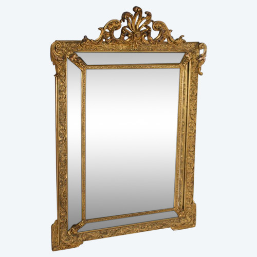Glazed mirror