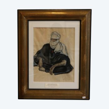 Monique CRAS (1910-2007), "Mouflon Hunter - Hoggar", 1942