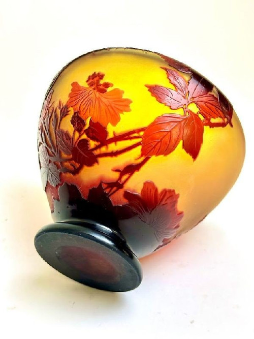 Coupe Gallé Art Nouveau "aux Roses"