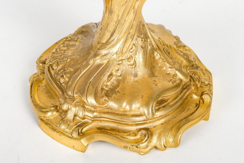 Lampe En Bronze Doré signé Rambaud
