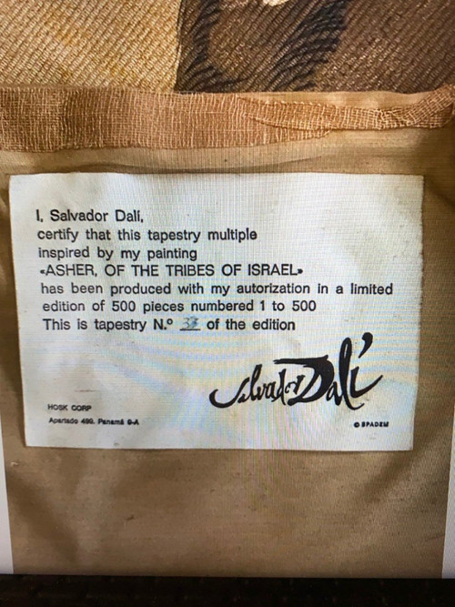 Tapestry after Salvador Dali