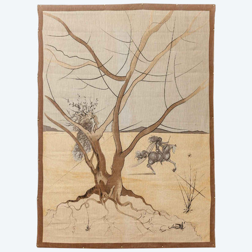 Tapestry after Salvador Dali