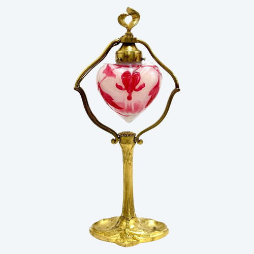 Lampe Muller Art Nouveau "Cœur De Marie"