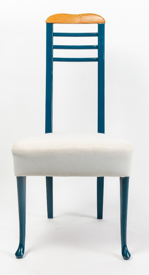 Suite De Huit Chaises De Salle à Manger, Années 1980-90.