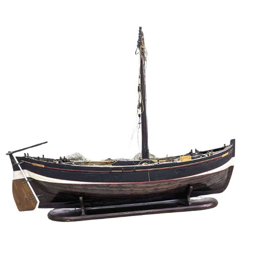 Modello di barca a vela marsigliese detta "Pointu" barca da pesca a vela in Provenza. Inizio del XX secolo