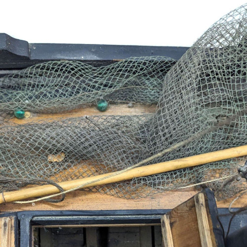 Modello di barca a vela marsigliese detta "Pointu" barca da pesca a vela in Provenza. Inizio del XX secolo