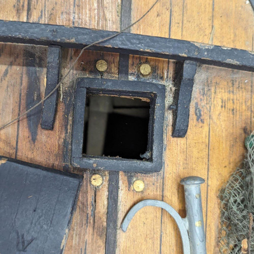 Modello di barca a vela marsigliese detta "Pointu" barca da pesca a vela in Provenza. Inizio del XX secolo