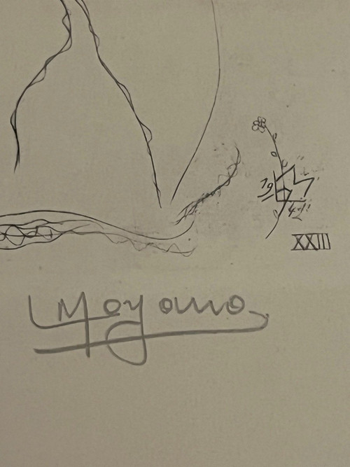 Louis Moyano (1907-1994) Pointe Sèche, weiblicher Akt