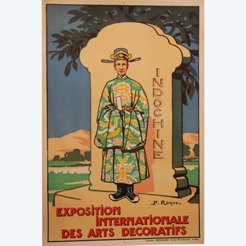 P. Roque, affiche d'Exposition Internationale des Arts Décoratifs