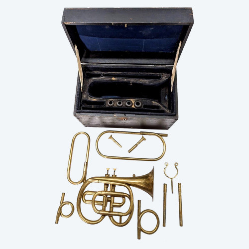 Charles Kretzschmann in Strasbourg, Rare 2 Pistons Cornet In His Chest