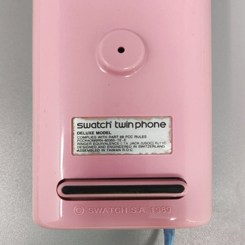 1980 (1989) Magnifico telefono Swatch Twin "1° modello". Stile Memphis
