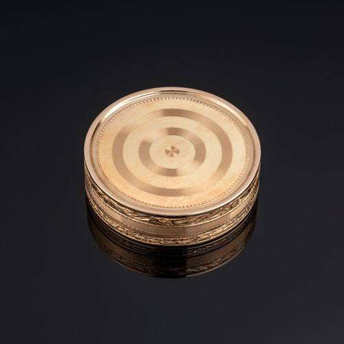 Louis XVI Period Gold Round Box