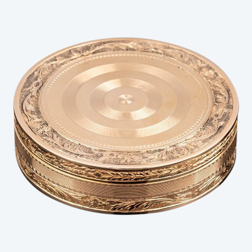 Louis XVI Period Gold Round Box