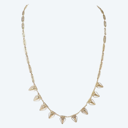 Collana con drappeggio in oro giallo