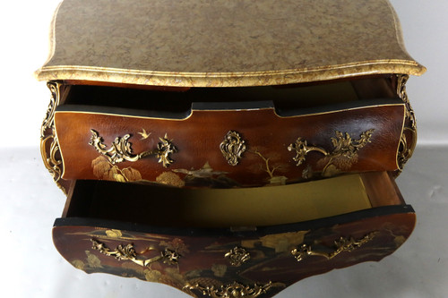Commode En Laque Signée Comelli Walter