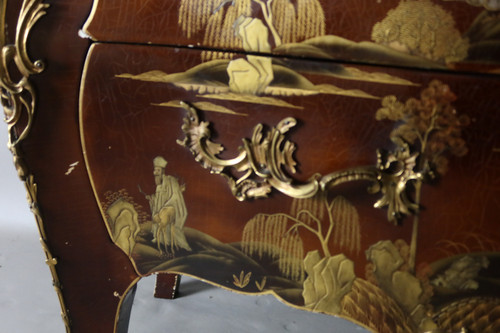 Commode En Laque Signée Comelli Walter