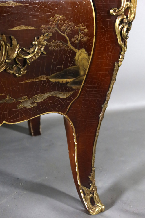 Commode En Laque Signée Comelli Walter